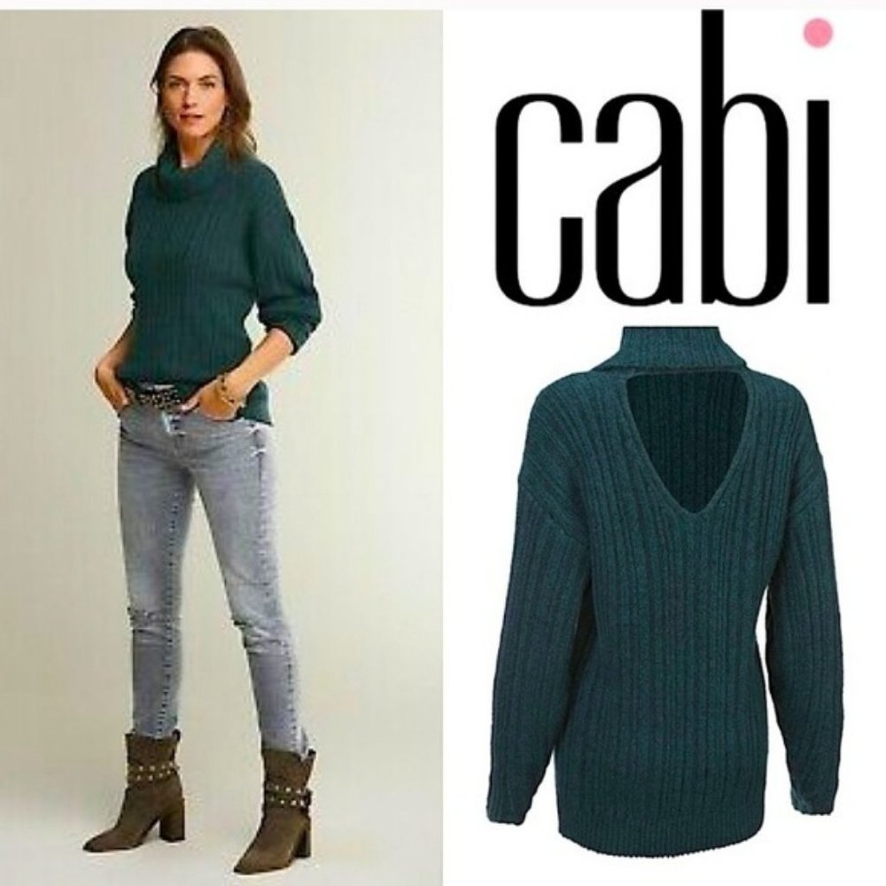 CAbi Tryst Sweater - Teal.  Size Small.
